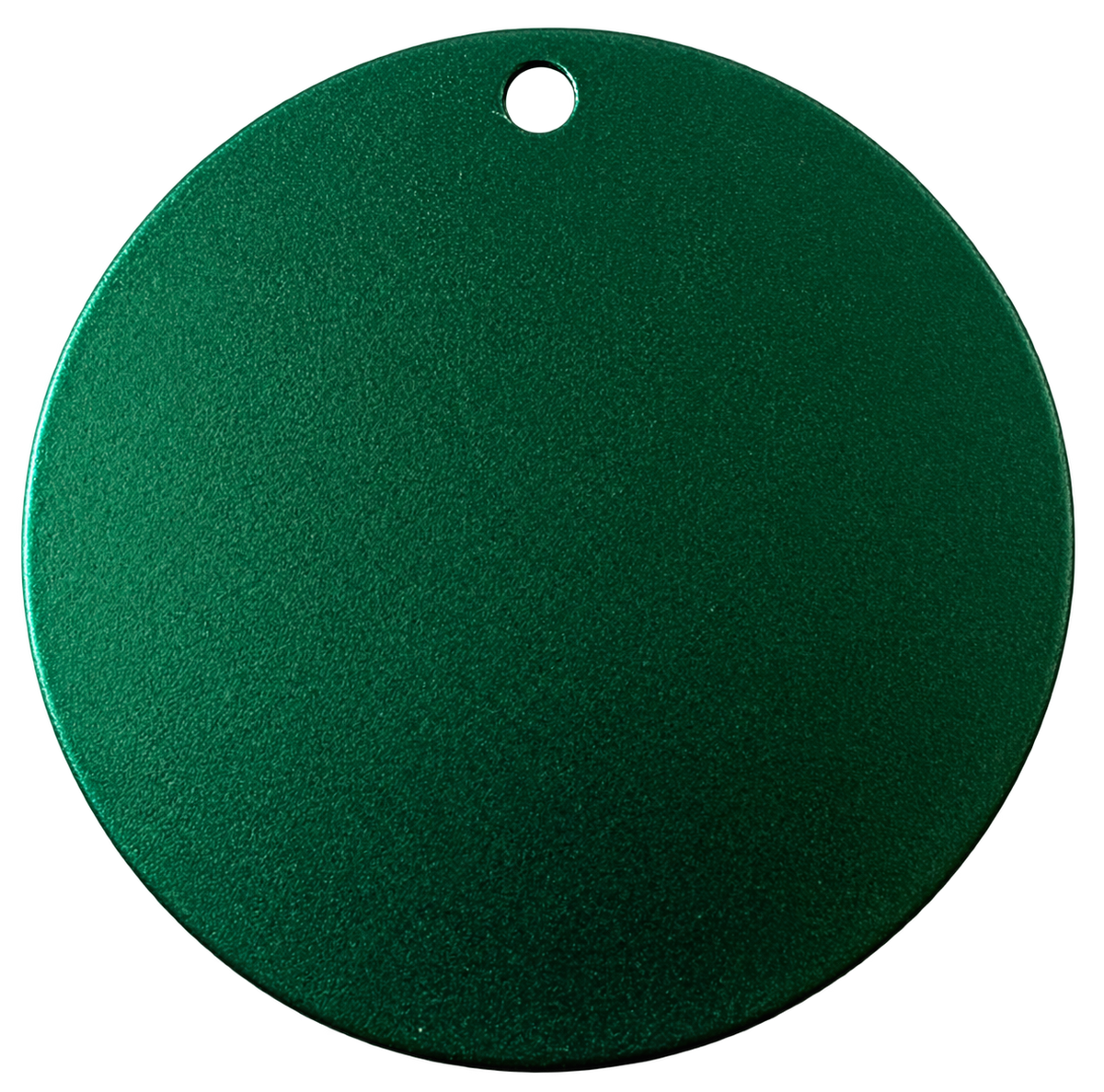 Custom Engraved 50mm Round Anodized Aluminum Tag