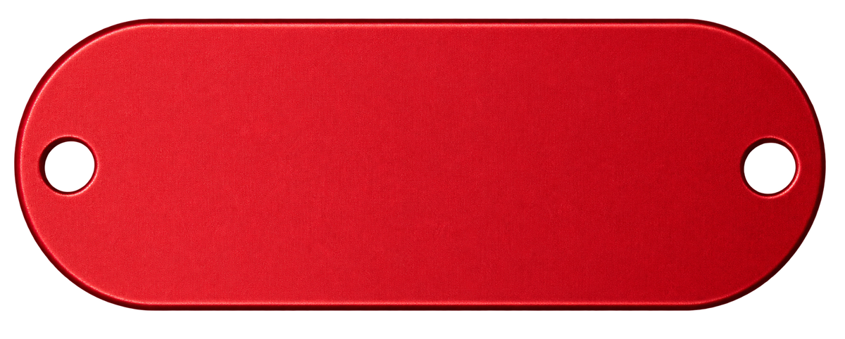 Custom Engraved Anodized Aluminum Mounting Plate – 2" × 0.74"
