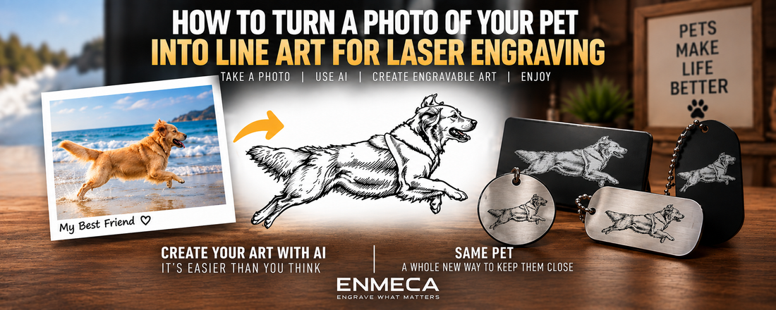 How to Turn a Photo of Your Pet Into Line Art for Laser Engraving