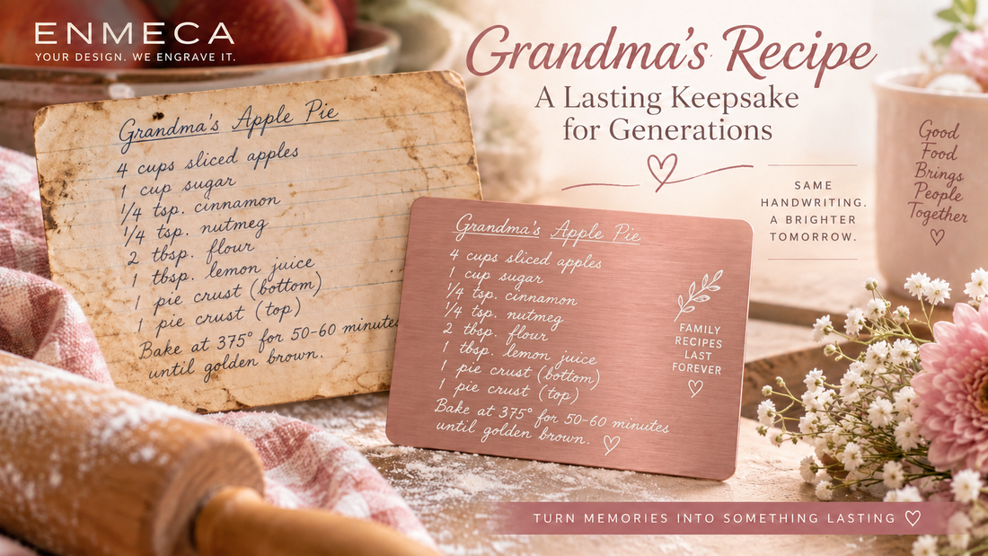 How to Turn Grandma’s Handwritten Recipe Into a Permanent Metal Engraving