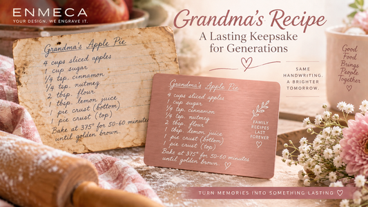 How to Turn Grandma’s Handwritten Recipe Into a Permanent Metal Engraving