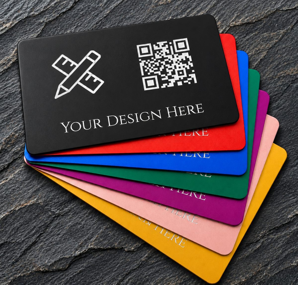 Custom Engraved Anodized Aluminum Card (0.8 mm)