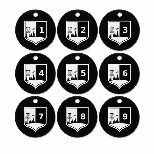 Custom Numbered Bag Tags – Personalized Engraved Aluminum Tags for Clubs, Leagues & More