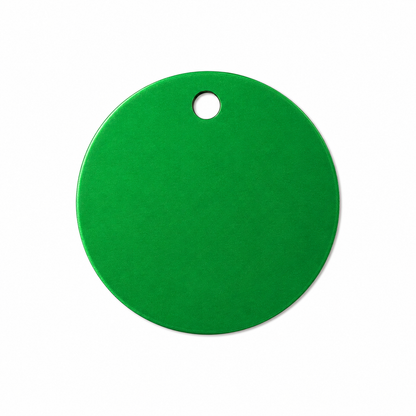 Custom Engraved Round Metal Tag