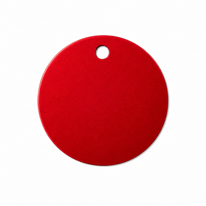 Custom Engraved Round Metal Tag