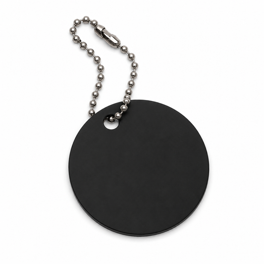 Custom Engraved Round Metal Tag