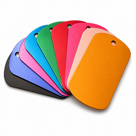 Custom Engraved Anodized Aluminum Dog Tag