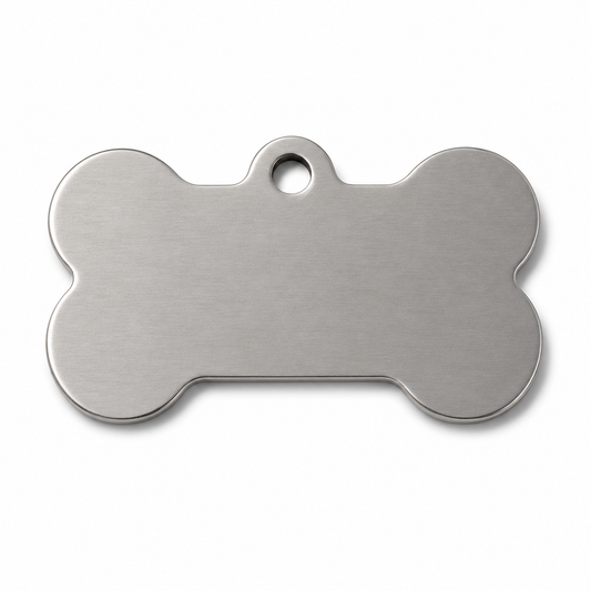 Custom Engraved Stainless Steel Bone Tag Keychain