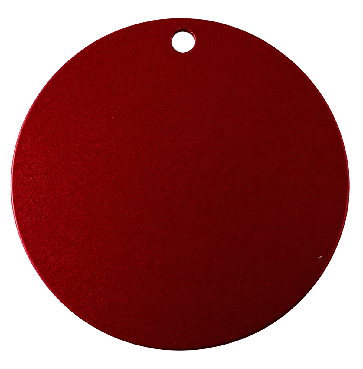 Custom Engraved 50mm Round Anodized Aluminum Tag