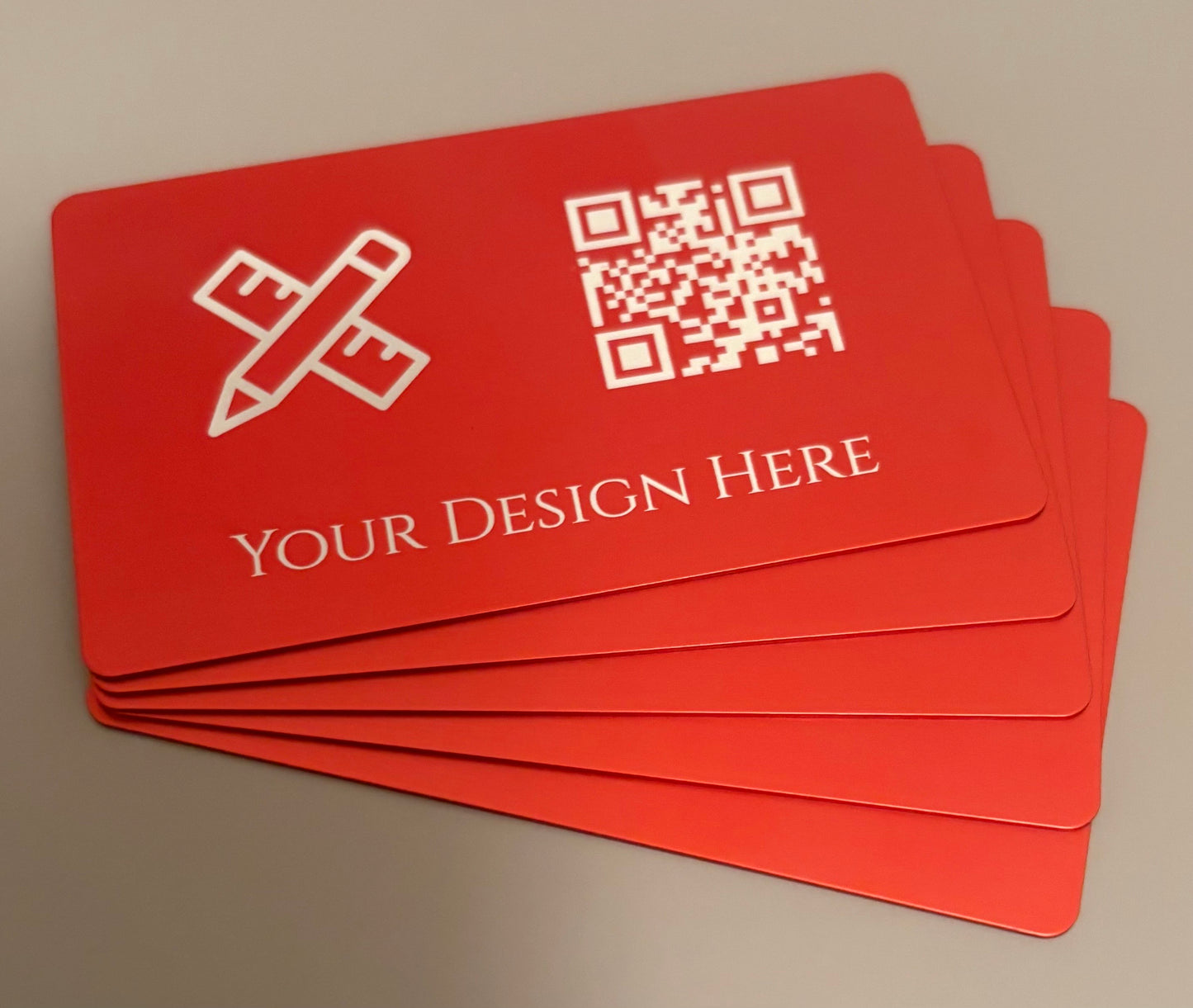 Custom Engraved Anodized Aluminum Card (0.8 mm)