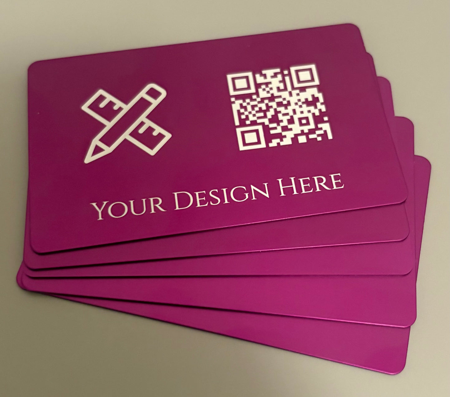 Custom Engraved Anodized Aluminum Card (0.8 mm)