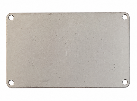 Custom Engraved Stainless Steel Mounting Plate – Screw-On Nameplate (84mm x 53mm)