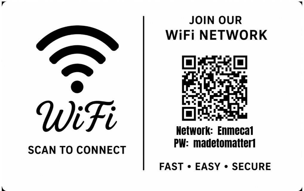 Custom Engraved Wi-Fi QR Code Card | Personalized Metal WiFi Password Sign | Guest Network Card