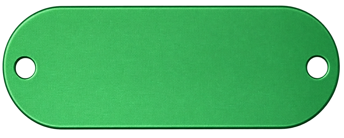 Custom Engraved Anodized Aluminum Mounting Plate – 2" × 0.74"