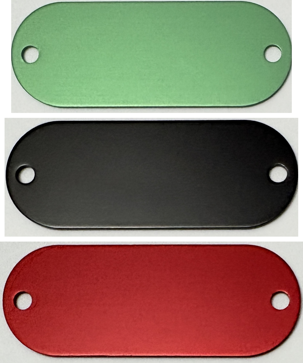 Custom Engraved Anodized Aluminum Mounting Plate – 2" × 0.74"